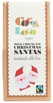 Cocoa Loco Org Milk Chocolate Santas 100 g x 1