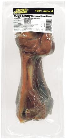 Munch & Crunch Serrano Ham Bone Mega Dog Doggy Bone Fast Postage