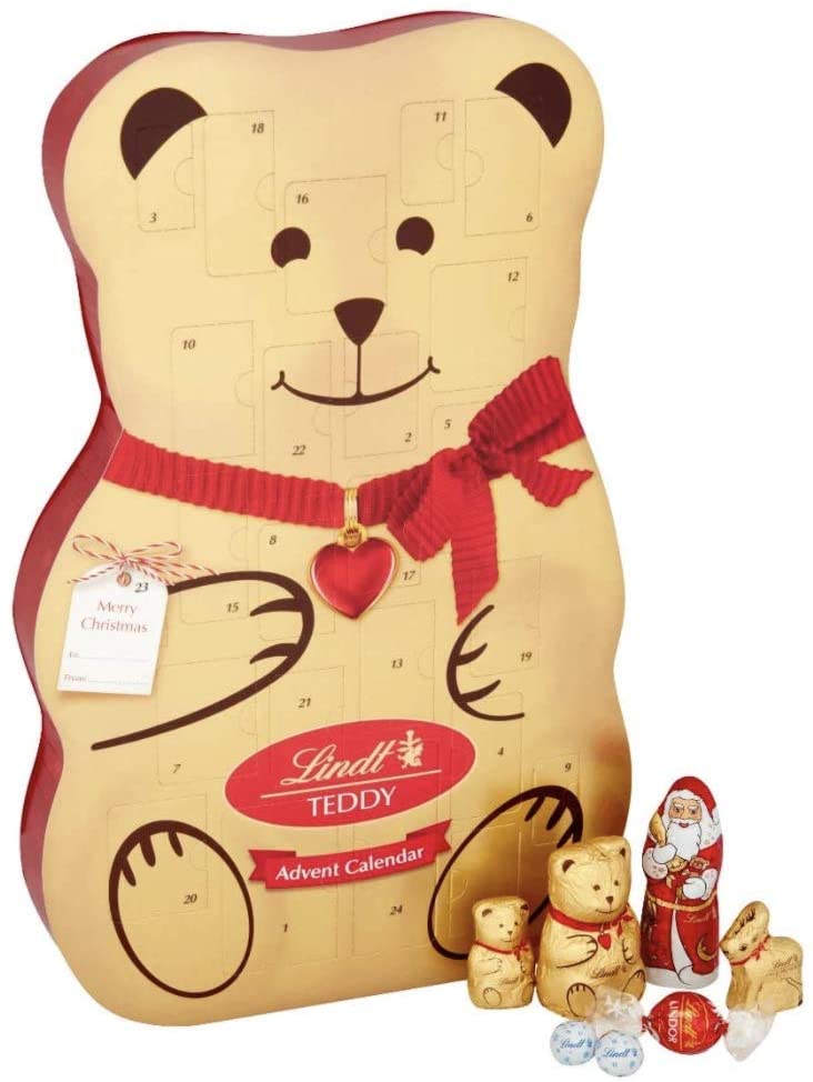 Lindt Teddy Shaped Advent Calendar- A Tasty Way to Count Down to Christmas- 310g
