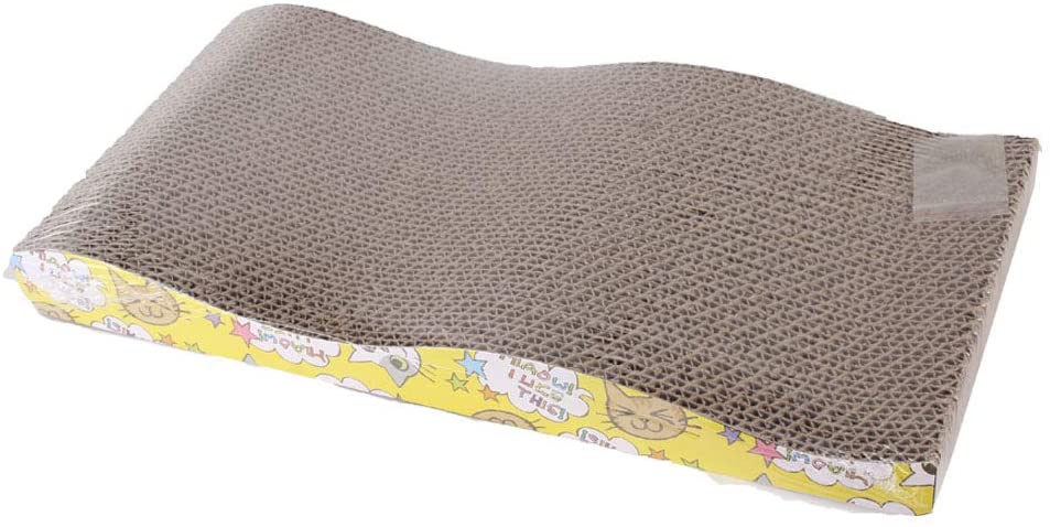 TOPETOFNOTCH Cat Kitten Corrugated Scratch Board Pad Scratcher Bed Mat Claws Care
