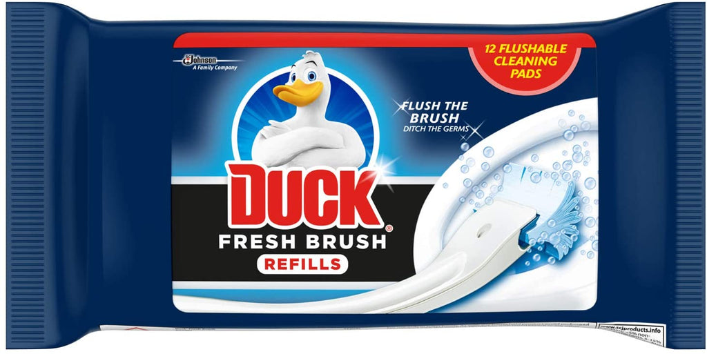 Duck Fresh Brush Refills, Toilet Bowl Cleaner, Pack of 72