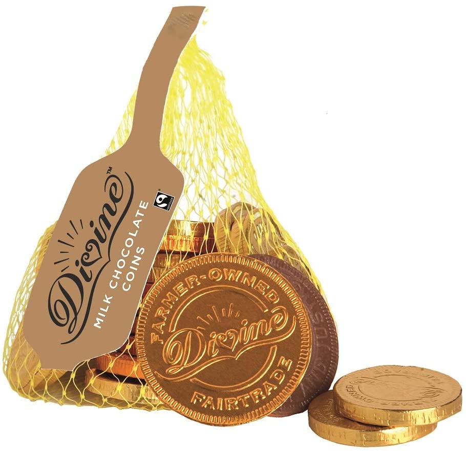 Divine Milk Chocolate Coins, 65g