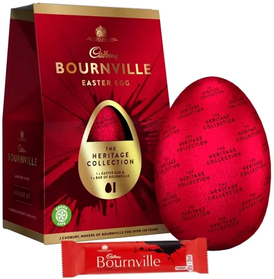 BOURNVILLE Dark HERRITAGE Chocolate Egg 155g Pack