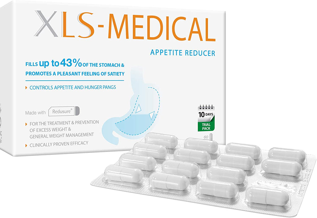 XLS Medical Appetite Reducer - Appetite Suppressant and Hunger Control for a more Efficient Weight Loss - 60 Capsules, 10 Days Treatment