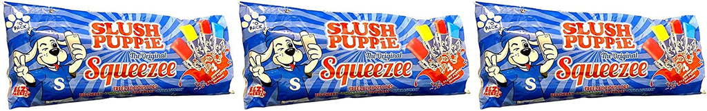 Slush Puppie The Original Squeezee - Pack of 3 (Total of 30 x Freeze Pops 60ml)