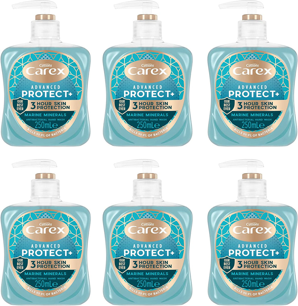 CAREX Carex Advanced Protect Marine Minerals Antibacterial Hand Wash Pack Of 6 Soap With Up To 3 Hour