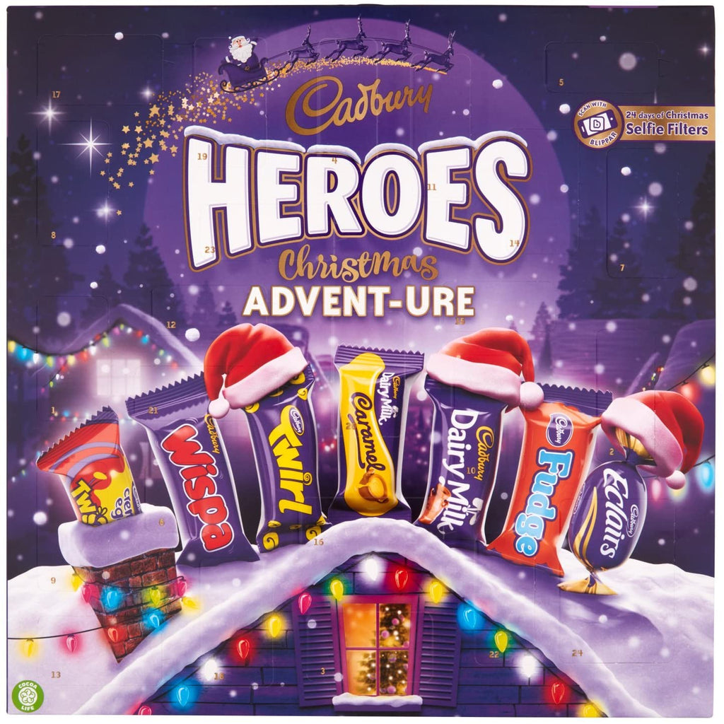 Cadbury Heroes Christmas Adventure Chocolate Advent Calendar, 232 g, P –  Bella&Co.uk