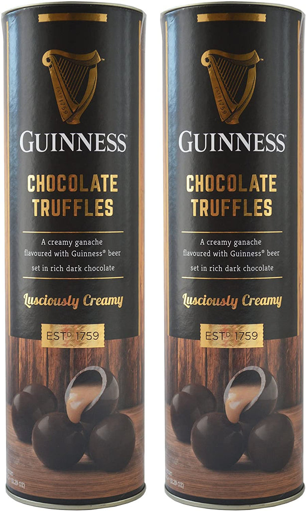 Guinness Rich Dark Chocolate Creamy Truffles Tube 320g x 2 Packs